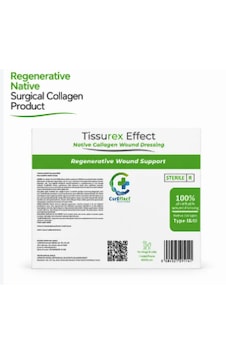 Tissurex Effect 10x10 Cm Doğal Kolajen Yara Örtüsü - Native Collagen Wound Dressing 1 Adet Tissurex Effect 10x10 Cm Doğal Kolajen Yara Örtüsü - Native Collagen Wound Dressing 1 Adet