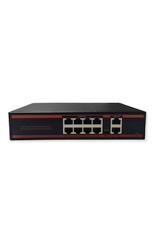 8 Port PoE Switch 2 Uplink - 8 Port PoE Switch 8+2 150W Watt 8 Port PoE Switch 2 Uplink - 8 Port PoE Switch 8+2 150W Watt