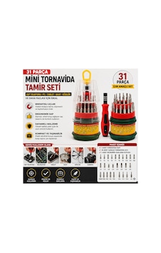 31 Parça Hassas Tornavida Seti Cep Telefonu Pc Tablet Saat Mini Tornavida Tamir Takımı Mıknatıslı Uçlu - 899503803 31 Parça Hassas Tornavida Seti Cep Telefonu Pc Tablet Saat Mini Tornavida Tamir Takımı Mıknatıslı Uçlu - 899503803