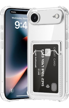 Apple Uyumlu iPhone 17 Air Kapak Kamera Korumalı Kartlıklı Darbe Emici Özellikli Şeffaf Silikon Kılıf Apple Uyumlu iPhone 17 Air Kapak Kamera Korumalı Kartlıklı Darbe Emici Özellikli Şeffaf Silikon Kılıf