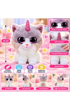 Ty Beanie Boos Peluş Unicorn Kedi Asher 13 Cm Nhr Ty Beanie Boos Peluş Unicorn Kedi Asher 13 Cm Nhr