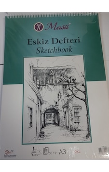 Eskiz Defteri 90 Gr A3 Tek Renk