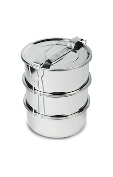 Sefer Tası 3 Lü Paslanmaz Çelik   Tek Kişilik 12X6 Cm