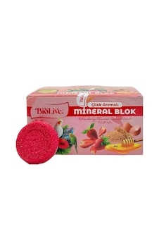 Muhabbet Kuşları İçin Çilek Aromalı Mineral Blok 1 Adet Muhabbet Kuşları İçin Çilek Aromalı Mineral Blok 1 Adet