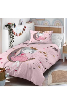 Balerin Prenses Peri Ayda Oturan Kız Desenli Tek Kişilik Bebek Çocuk Nevresim Takımı Balerin Prenses Peri Ayda Oturan Kız Desenli Tek Kişilik Bebek Çocuk Nevresim Takımı