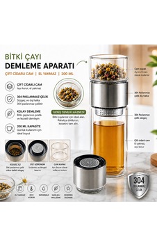 Muzeko Çift Katlı El Yakmayan Isıyı İçinde Tutan Cam Bardak Detox Bitki Çayı Demleme Ihlamur Demliği Bitki Çayı Demleme Tüm Bitki Çaylar İçin Uygundur Grı Kapak Gri - Şeffaf Muzeko Çift Katlı El Yakmayan Isıyı İçinde Tutan Cam Bardak Detox Bitki Çayı Demleme Ihlamur Demliği Bitki Çayı Demleme Tüm Bitki Çaylar İçin Uygundur Grı Kapak Gri - Şeffaf