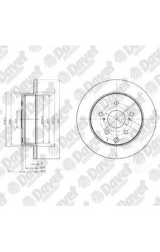 Fren Dıskı Arka Rav4 06 281mm Fren Dıskı Arka Rav4 06 281mm
