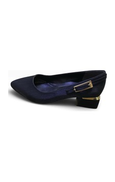 Shoes Kadın Kalın Kısa Topuklu Taşlı Topuk Metal Detaylı Abiye Ayakkabı Siyah Tokalı - 648136700 Siyah Tokalı