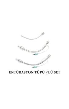 Entübasyon Tüpü 3'Lü Set Endotrakeal Tüp Balonlu Entübasyon Tüpü 3'Lü Set Endotrakeal Tüp Balonlu