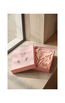 Katia&bony Kadın Teddy Baskılı Premium Kutulu Pijama Takımı Şeftali Katia&bony Kadın Teddy Baskılı Premium Kutulu Pijama Takımı Şeftali