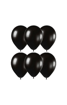 Gemar Metalik Balon Ithal 100'Lü Siyah