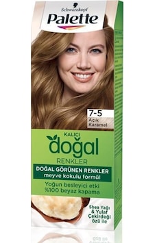 Palette 7 - 5 Açık Karamel Kalıcı Doğal Renkler Saç Boyası