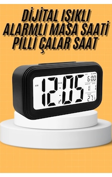 Hubrendy Tekno Dijital Masa Saati Takvim Çalar Saat Alarmlı Işıklı Led Ekran Pilli Diğer Hubrendy Tekno Dijital Masa Saati Takvim Çalar Saat Alarmlı Işıklı Led Ekran Pilli Diğer