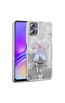 Galaxy Uyumlu A06 Kılıf Desenli Zore Mep Kapak İncili Fiyonk Galaxy Uyumlu A06 Kılıf Desenli Zore Mep Kapak İncili Fiyonk