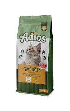 Adios Tavuklu Yetişkin Kedi Maması 15 KG