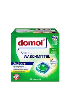 Rossmann Domol 3in1 Beyaz Çamaşır Makinesi Deterjan Kapsülü 500 G