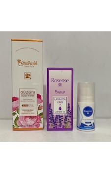 Rosense Gülsuyu 250 Ml Bakım Seti Gülsuyu, Bay Roll-on Lavanta Yağı Rosense Gülsuyu 250 Ml Bakım Seti Gülsuyu, Bay Roll-on Lavanta Yağı