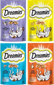 Dreamies Kedi Ödülü Karışık Avantaj Paketi 12 x 60 G Dreamies Kedi Ödülü Karışık Avantaj Paketi 12 x 60 G