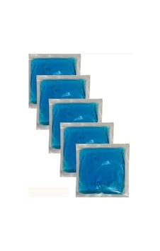 Medpride Termojel Sıcak Soğuk Kompres Jel Buz Paketi, Mavi, 13x13 Cm, 5 Adet, Yeniden Kullanılabilir, Jel Paket
