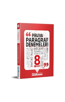 Pruva Akademi 8. Sınıf Paragraf Denemeleri 2023 Pruva Akademi 8. Sınıf Paragraf Denemeleri 2023