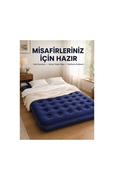 Çok Amaçlı Şişme Hava Yatağı Çift Kişilik Hızlı Şişirme Vanalı - Hs08376485-5355 Renkli Renkli Çok Amaçlı Şişme Hava Yatağı Çift Kişilik Hızlı Şişirme Vanalı - Hs08376485-5355 Renkli Renkli