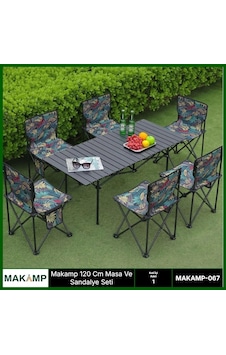120 Cm Masa Ve Sandalye Seti Çok Renkli