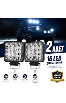 2 Adet 16 Ledli Çalışma Lambası 12-24v 48w Offroad Projektör Geri Vites Lambası Motosiklet Dorse Tır Traktör İş Makinesi Uyumlu 10,7 Cm 10,7 Cm 1,6 Cm 2 Adet 16 Ledli Çalışma Lambası 12-24v 48w Offroad Projektör Geri Vites Lambası Motosiklet Dorse Tır Traktör İş Makinesi Uyumlu 10,7 Cm 10,7 Cm 1,6 Cm