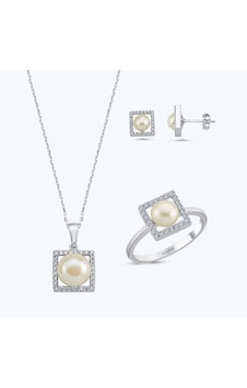 Altınbaş Altın Üçlü İnci Set Utkch028-25696-set Altınbaş Altın Üçlü İnci Set Utkch028-25696-set