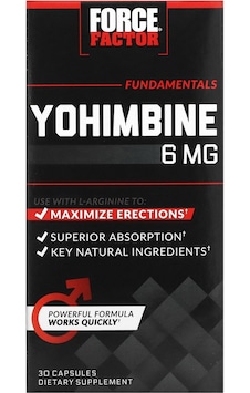 Force Factor, Yohimbine, 6 Mg, 30 Capsules