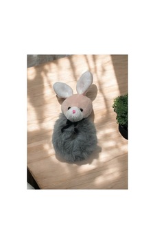 Tavşan Figürlü Peluş Lastik Simit Toka Gri - 673860736 Gri Tavşan Figürlü Peluş Lastik Simit Toka Gri - 673860736 Gri