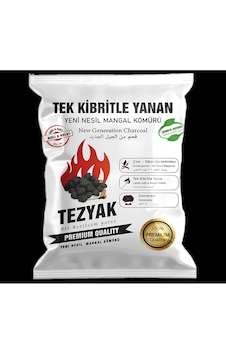 Tezyak Tek Kibritle Yanan Yeni Nesil Mangal Kömürü Tezyak Duman Is Kokuya Son Çevre Dostu 2 Kg
