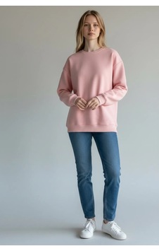 Grizum Pembe Sweat İçi Polarlı