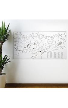 Yazılabilir Türkiye Haritası Manyetik Duvar Stickerı 110 X 56 Cm 5691 1 Yazılabilir Türkiye Haritası Manyetik Duvar Stickerı 110 X 56 Cm 5691 1