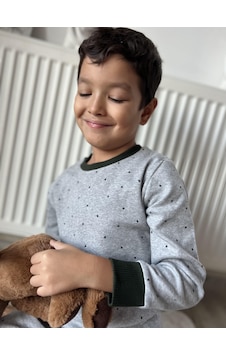Key Kıds Gri Kalın Pijama Takımı Çok Renkli Key Kıds Gri Kalın Pijama Takımı Çok Renkli