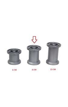 Gülormanürünleri Liz Jumbo Baza Ayağı Met.Gri 8Cm