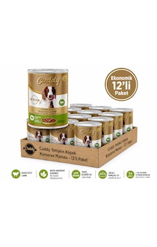 Cuddy Kuzulu Jöleli Yetişkin Köpek Maması 400 Gr X 12 Adet Cuddy Kuzulu Jöleli Yetişkin Köpek Maması 400 Gr X 12 Adet