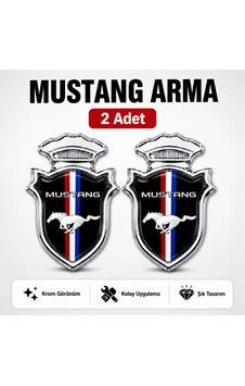 Mustang Chia Arma Krom Oto Amblem 5 3,5 Cm Mustang Chia Arma Krom Oto Amblem 5 3,5 Cm
