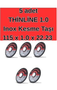 5adet-thinline 1.0 X 115mm Küçük Taş Motoru Kesme