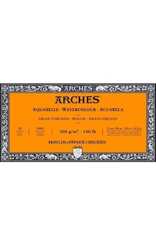 Arches Watercolor 300 G 15x30 CM 20yp Rough Suluboya Blok / A17950 Arches Watercolor 300 G 15x30 CM 20yp Rough Suluboya Blok / A17950