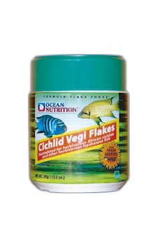 Ocean Nutrition Cichlid Vegi Flakes 34 G Ocean Nutrition Cichlid Vegi Flakes 34 G