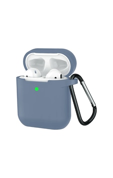 Airpods 1 Ve 2. Nesil İle Uyumlu Premium Lansman Serisi Kadife İç Astarlı Darbe Emici Silikon Kılıf Mavi Airpods 1 Ve 2. Nesil İle Uyumlu Premium Lansman Serisi Kadife İç Astarlı Darbe Emici Silikon Kılıf Mavi