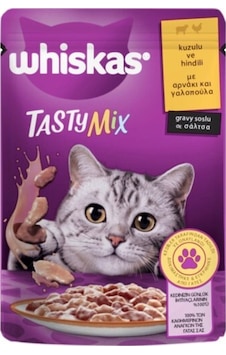 Whiskas Tastymix Kuzu ve Hindi Etli Yetişkin Kedi Maması 28 x 85 G Whiskas Tastymix Kuzu ve Hindi Etli Yetişkin Kedi Maması 28 x 85 G