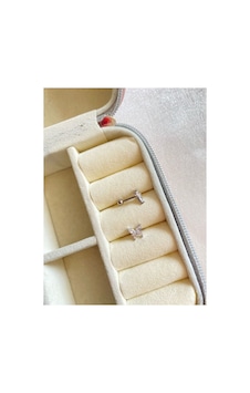 Kadın / Kız Silver Rengi Cerrahi Çelik Taşlı Yılanlı Tragus Kıkırdak Piercing 6mm Silver