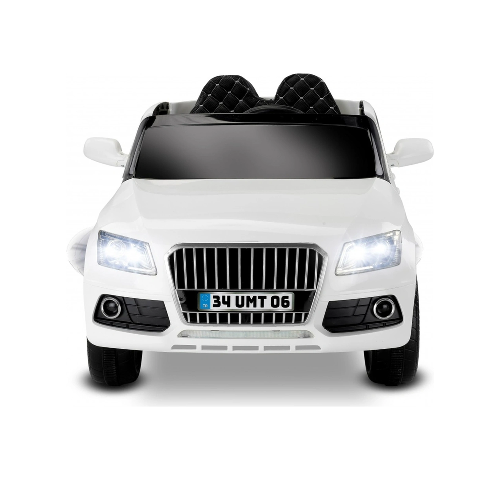 Q-suv Akülü Jeep 12v Uzaktan Kumandalı Akülü Araba Audio Q Suv Akülü Araçlar Beyaz