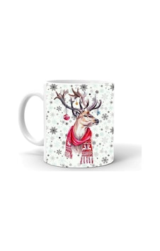 Yılbası Noel Temalı Baskılı Seramik Beyaz Kupa T5 Beyaz Yılbası Noel Temalı Baskılı Seramik Beyaz Kupa T5 Beyaz