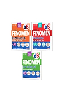 Fenomen Okul 2027 6. Sınıf Matematik + Paragraf + Fen Bilimleri B Serisi Soru Bankası Seti 3 Kitap Maarif Model Fenomen Okul 2027 6. Sınıf Matematik + Paragraf + Fen Bilimleri B Serisi Soru Bankası Seti 3 Kitap Maarif Model