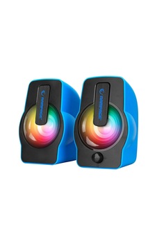 Mavi - Rgb Işıklı 1+1 Hoparlör Speakaer Set Usb Kablo 2.0 Multimedya - 6w 5047 Mavi - Rgb Işıklı 1+1 Hoparlör Speakaer Set Usb Kablo 2.0 Multimedya - 6w 5047