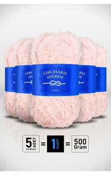 Pudra 5'li Paket 100 Gr / 60 M Tavşan Tüyü Dokulu Kalın Kürk Peluş Örgü İpi Pudra 5'li Paket 100 Gr / 60 M Tavşan Tüyü Dokulu Kalın Kürk Peluş Örgü İpi