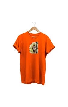 Widi Çulluk Baskılı Turuncu T-shirt Turuncu