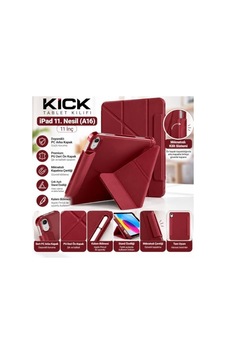 Apple iPad Uyumlu 11. A16 11inç/10. 10.9inç İle Uyumlu Kılıf Ön Kapak Mıknatıslı Kilitleme Kick Case Mürdüm Sku: Zeusb0hmj8kqtq Arka Kapak